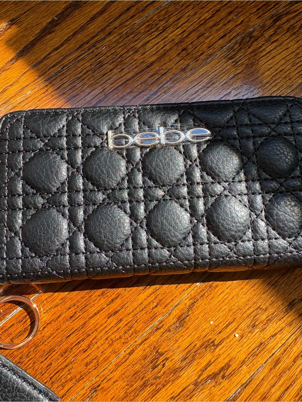 bebe black quilted